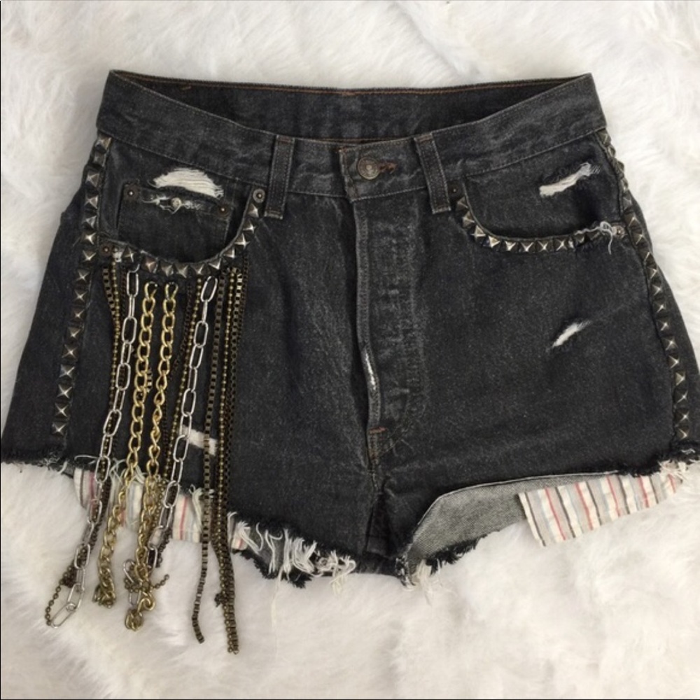 Vintage Studded and Chained Levi’s